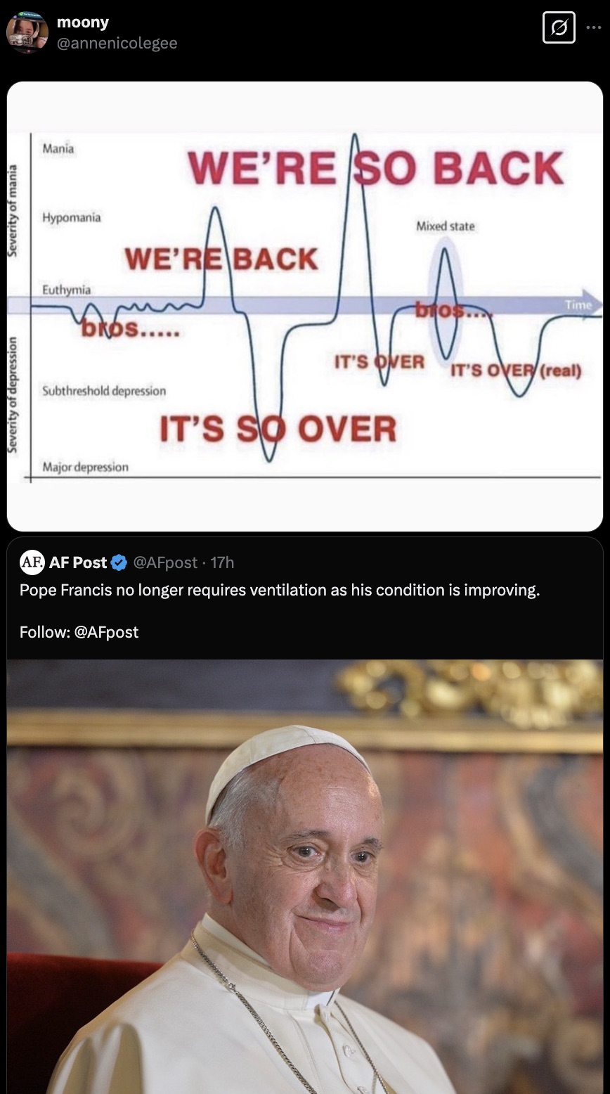 20 Tweets and Reactions to the Pope Flirting With Death